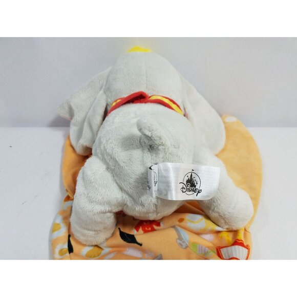 Disney Swaddle Baby Dumbo lot of 2 fringe blanket Lovey Babies Plush 10” Elephan - Picture 14 of 16
